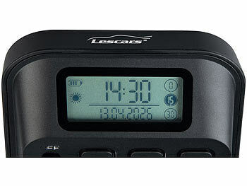 Lescars Lescars StVO Parkscheiben: 2er-Set Solar-Parkscheiben: mit ECE-Zulassung, Akku und 2 Displays elektroniktrade Switzerland