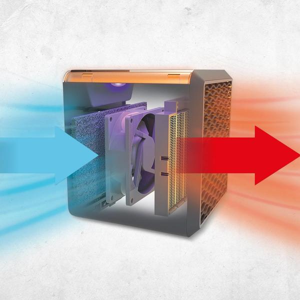 Livington Handy Heater Power Cube tragbare Mini-Keramikheizung Elektroniktrade Switzerland