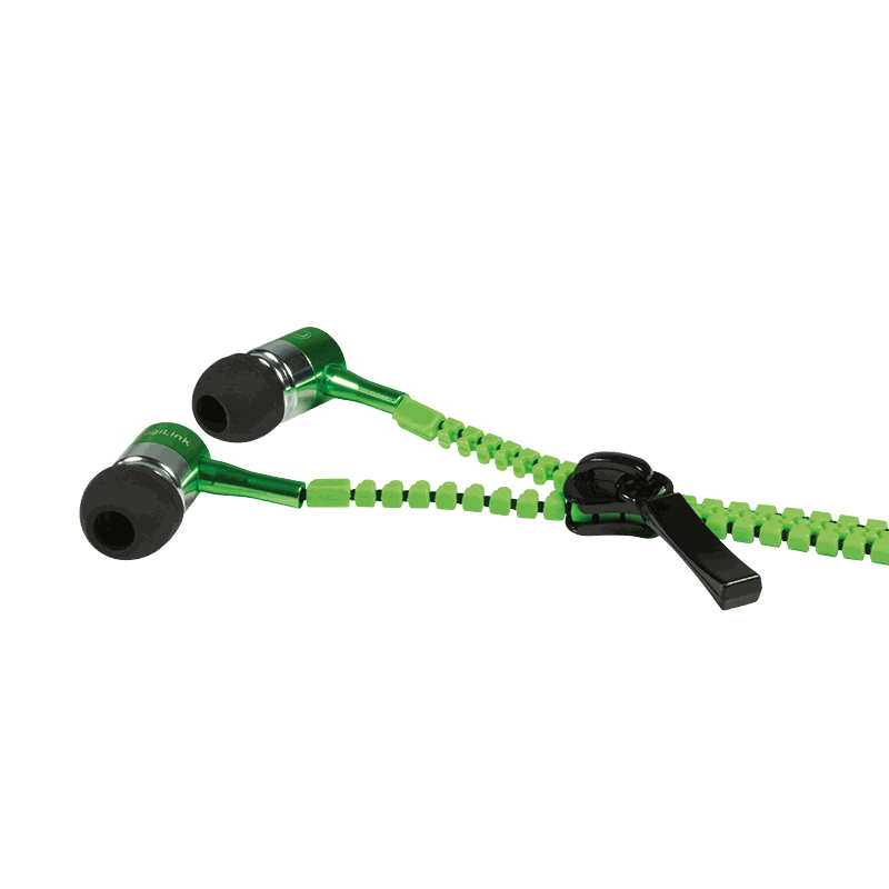 LogiLink LogiLink Headset Kopfhörer In-Ear Neon-Grün Handy Smartphone Kabel 3,5mm Elektroniktrade Switzerland