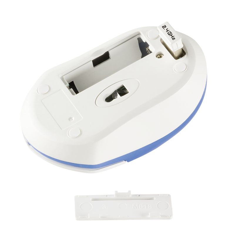 LogiLink LogiLink optische Funk Maus kabellos 2,4GHz 1200dpi Nano USB Empfänger Weiß Blau elektroniktrade Switzerland