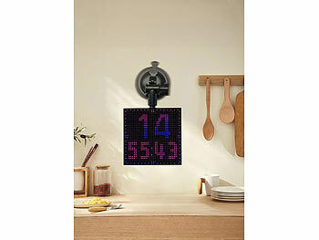 Luminea Digitales, programmierbares LED-Display, 32 x 32 LEDs, App, USB Elektroniktrade Switzerland