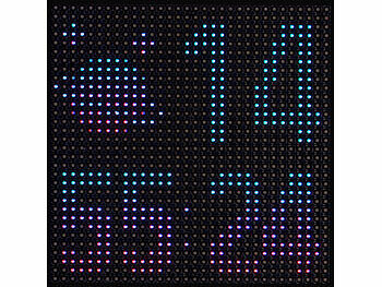 Luminea Digitales, programmierbares LED-Display, 32 x 32 LEDs, App, USB Elektroniktrade Switzerland