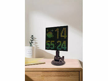 Luminea Digitales, programmierbares LED-Display, 32 x 32 LEDs, App, USB Elektroniktrade Switzerland