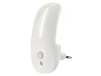 Lunartec 2 LED-Steckdosen-Nachtlichter mit Bewegungsmelder & Dämmerungs-Sensor elektroniktrade Switzerland