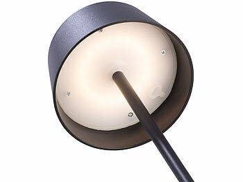 Lunartec LED-Solar-Tischleuchte, 150 Lumen, 1.200 mAh, dimmbar, USB Elektroniktrade Switzerland