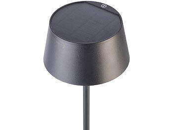 Lunartec LED-Solar-Tischleuchte, 150 Lumen, 1.200 mAh, dimmbar, USB Elektroniktrade Switzerland
