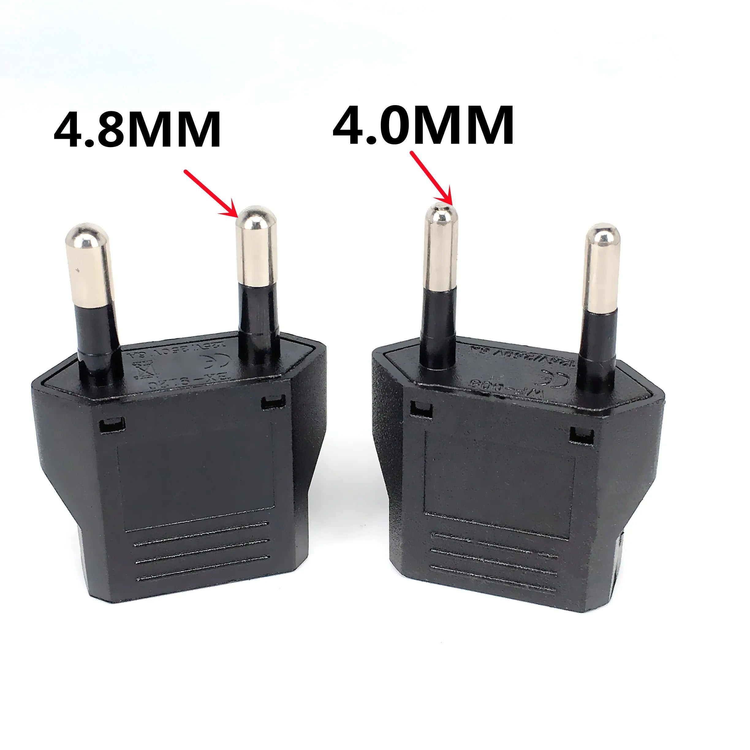 US/CN auf CH/EU Schweiz Strom Adapter 4.8mm & 4.0mm Schwarz oder Weiss