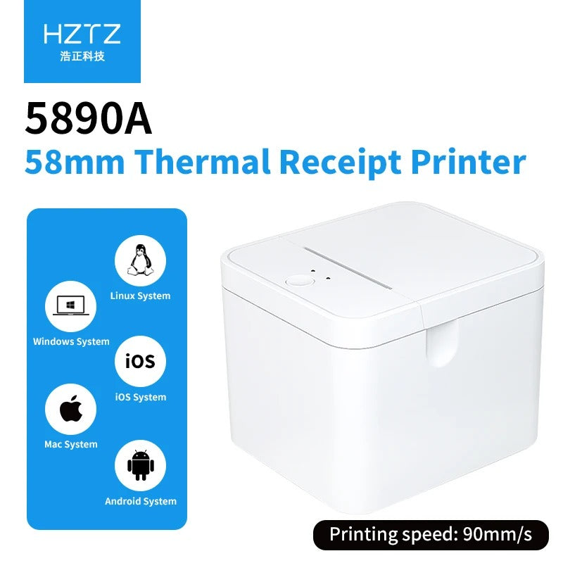 Belegdrucker 58mm Thermal Receipt Printer für Android iOS Windows