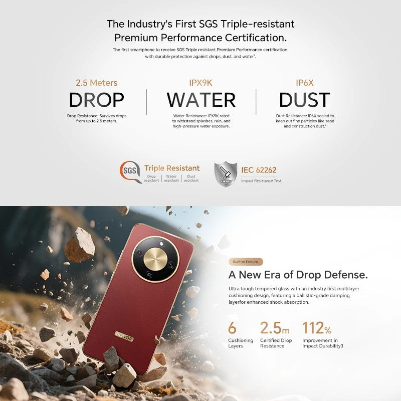 HONOR X9d 5G 12GB+256 GB 6,79 Zoll 120 Hz AMOLED-Bildschirm 8300 mAh 66 W