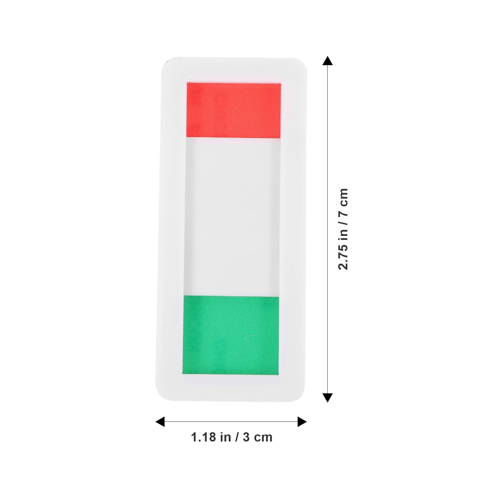 Selbstklebende Schilder für Bürotüren, WC - Frei-Besetzt Rot/Grün 7x3cm
