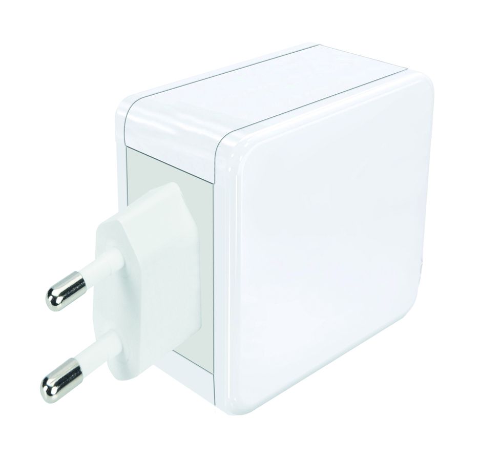 MAX HAURI DEVICE USB Schnellladeadapter 1x USB-C PD 1x USB-A 45W weiss Elektroniktrade Switzerland
