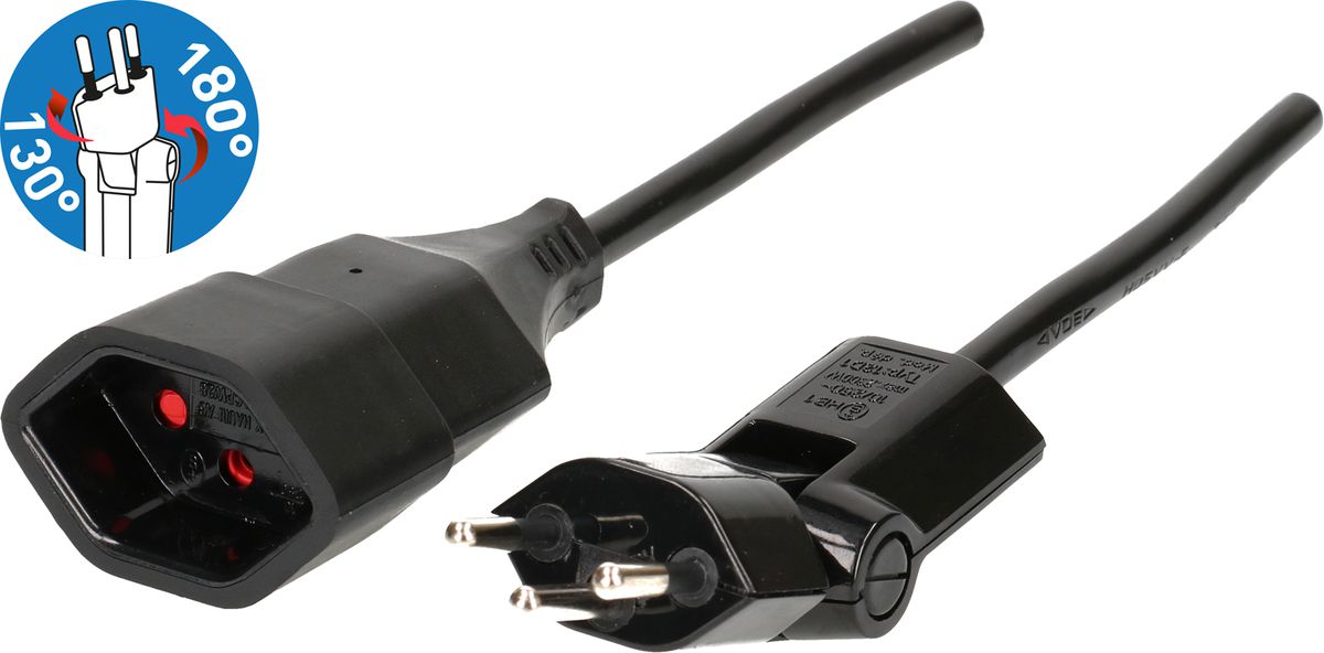 MAX HAURI EXTEND TD-Verlängerung H05VV-F3G1.5 10m sz clip-clap Typ 12-Typ 13 Elektroniktrade Switzerland