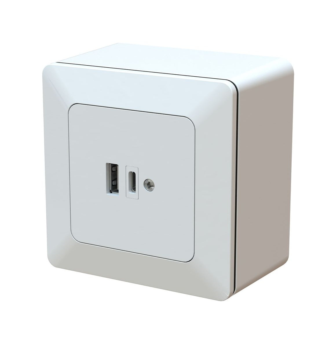 MAX HAURI modino priamos USB Ladesteckdose USB-A+C 65W AP priamos weiss Elektroniktrade Switzerland