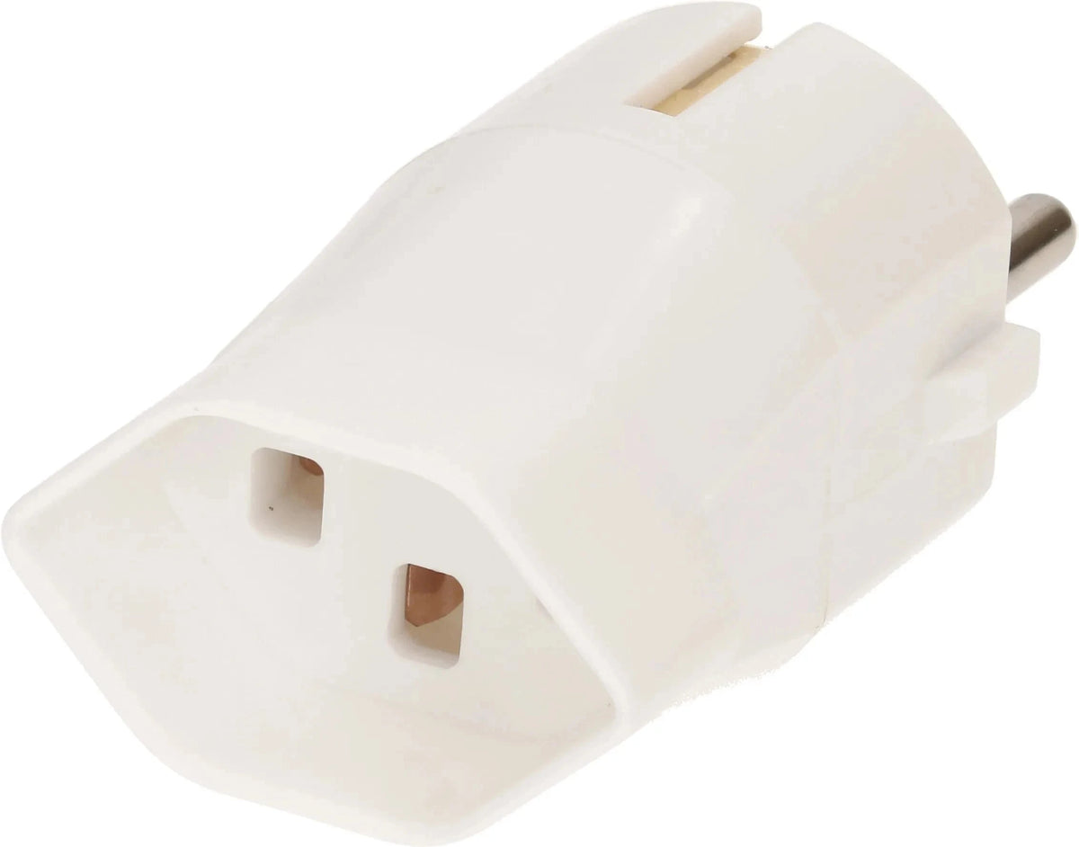 MAX HAURI PLUG Reiseadapter Schuko-Typ 23 3-polig schwarz / weiss elektroniktrade Switzerland