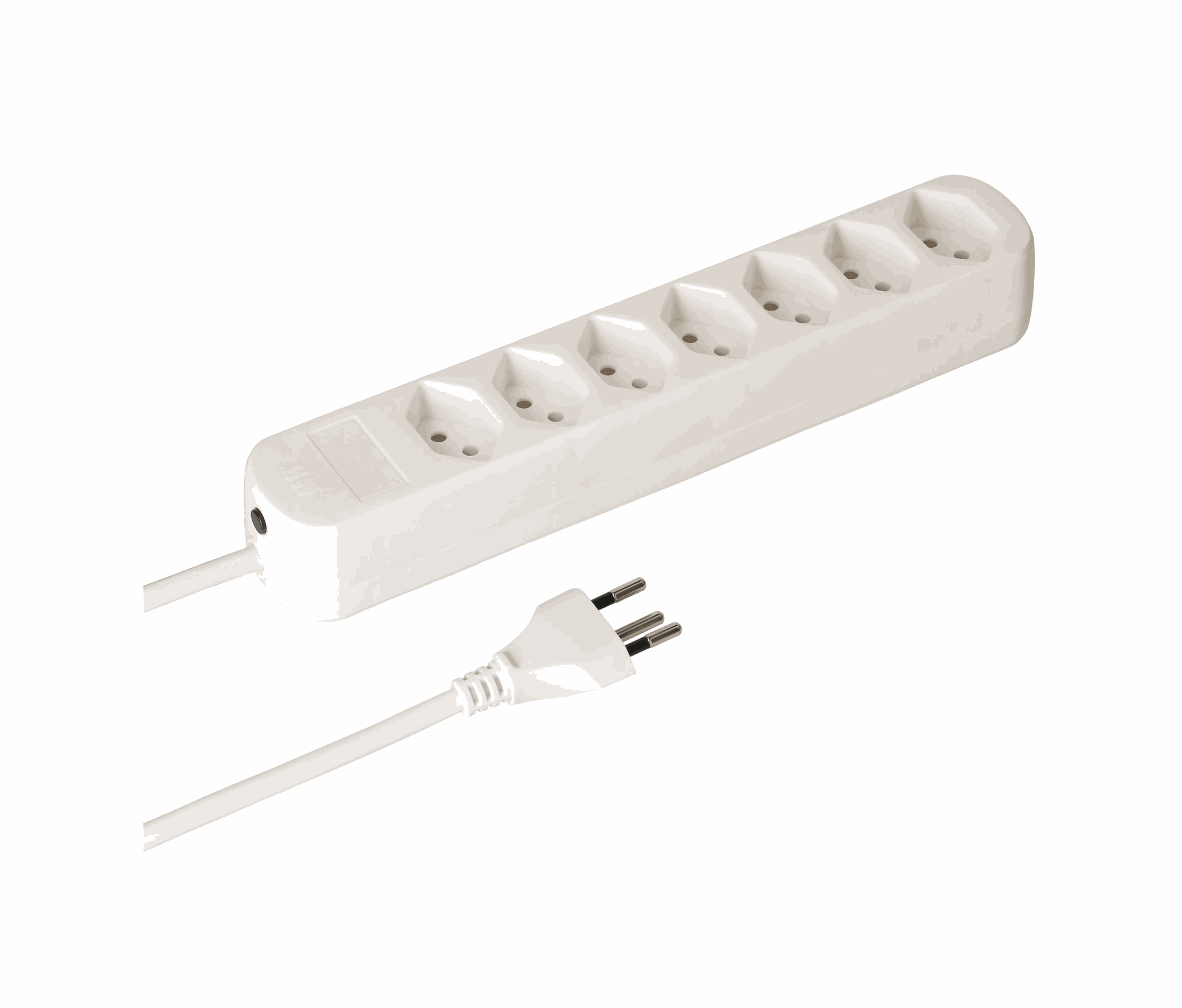 MAX HAURI SPLIT Steckdosenleiste Basic Line 7x Typ 13 weiss 1.5m Elektroniktrade Switzerland