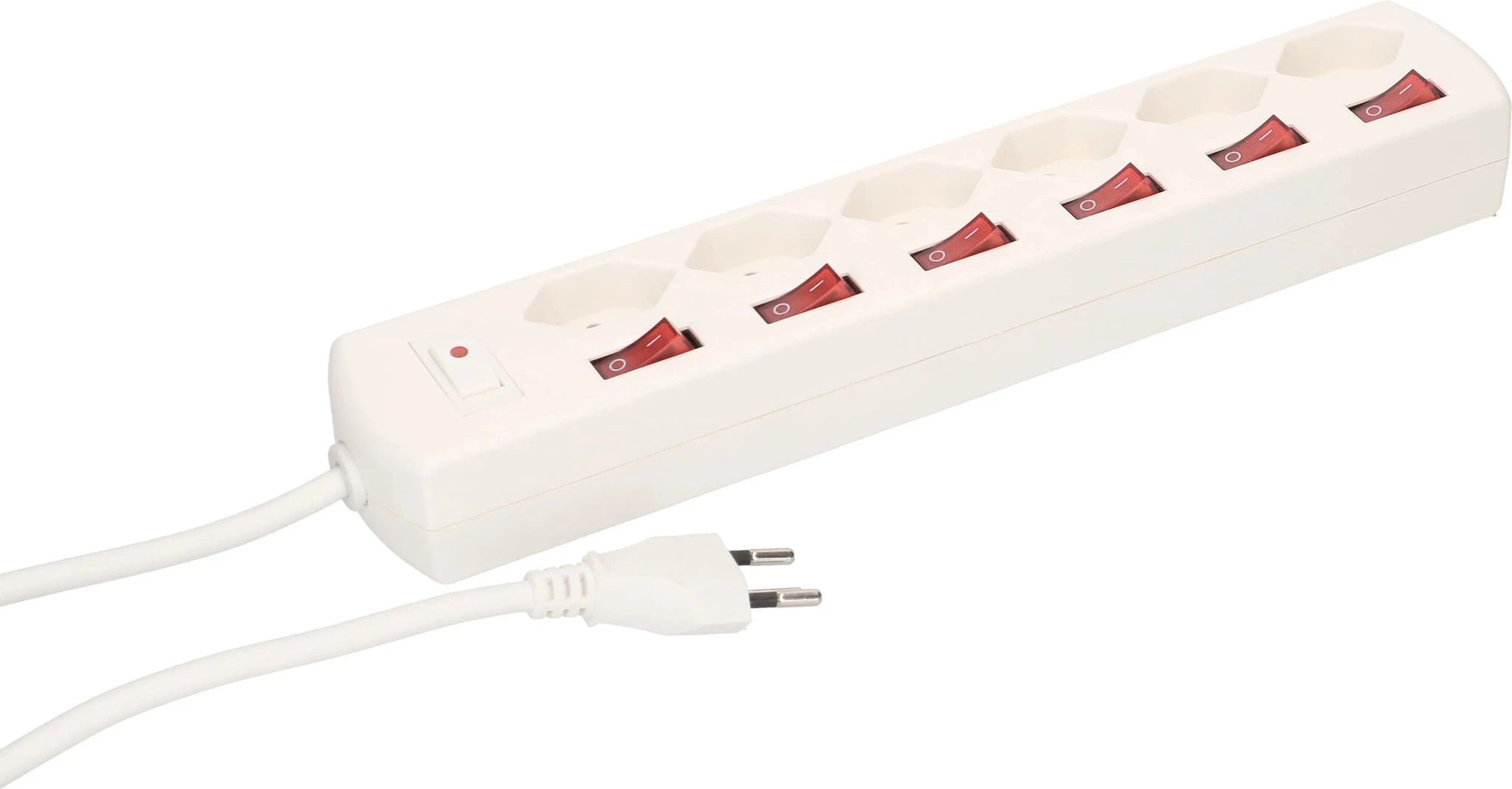MAX HAURI SPLIT Steckdosenleiste Multi-Switch 6x Typ 13 weiss Elektroniktrade Switzerland
