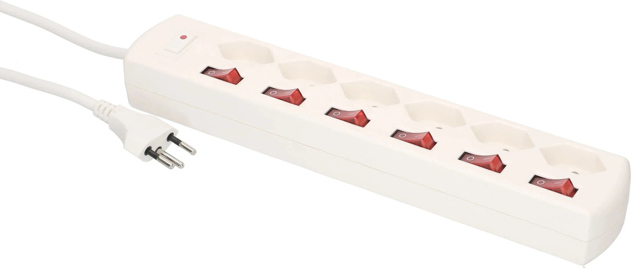 MAX HAURI SPLIT Steckdosenleiste Multi-Switch 6x Typ 13 weiss Elektroniktrade Switzerland