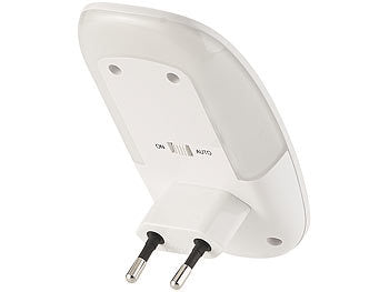 Lunartec Bewegungsmelder Senioren: 2 LED-Steckdosen-Nachtlichter mit Bewegungsmelder & Dämmerungs-Sensor (LED Bewegungslicht Steckdose)