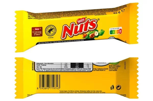 Nestle Nestle Nuts Schokoriegel 42g Elektroniktrade Switzerland