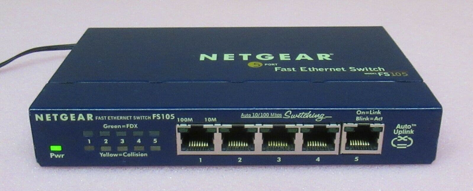 Netgear NETGEAR FS105 5-Port Fast Ethernet LAN Switch Unmanaged (10/100 MBit/s (Gebraucht Artikel) elektroniktrade Switzerland
