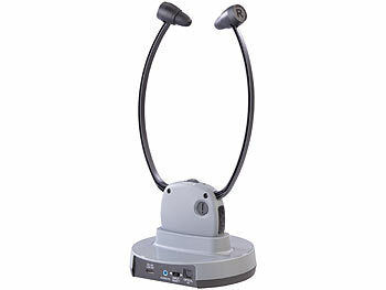 newgen medicals Digitaler TV-Funkkopfhörer und Hörverstärker, 2,4 GHz, bis 100 dB Elektroniktrade Switzerland