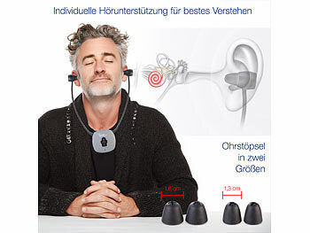 newgen medicals Digitaler TV-Funkkopfhörer und Hörverstärker, 2,4 GHz, bis 100 dB Elektroniktrade Switzerland