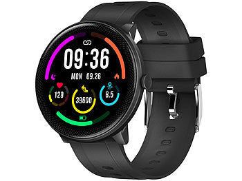 newgen medicals ELESION-kompatible Fitness-Smartwatch, Bluetooth, SpO2, Alexa, IP68 elektroniktrade Switzerland