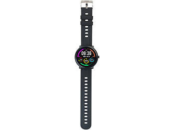 newgen medicals ELESION-kompatible Fitness-Smartwatch, Bluetooth, SpO2, Alexa, IP68 Elektroniktrade Switzerland