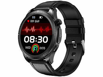 newgen medicals Fitness-Smartwatch, EKG-, Herzfrequenz- & SpO2-Anzeige, App, IP67 Elektroniktrade Switzerland