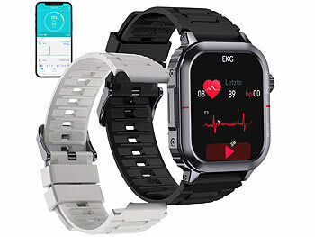 newgen medicals Fitness-Smartwatch mit EKG-, Herzfrequenz- und Blutdruck-Anzeige Elektroniktrade Switzerland