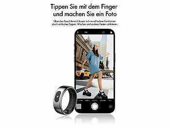 newgen medicals Fitnesstracker-Ring, Touch-Bedienung, Herzfrequenz, SpO2, 5 ATM, Gr.70 Elektroniktrade Switzerland