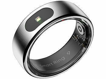 newgen medicals Fitnesstracker-Ring, Touch-Bedienung, Herzfrequenz, SpO2, 5 ATM, Gr.70 Elektroniktrade Switzerland