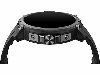 newgen medicals GPS-Fitness-Uhr mit Full-Touch-Glas-Display, Freisprechen, SpO2 Elektroniktrade Switzerland