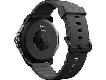 newgen medicals GPS-Fitness-Uhr mit Full-Touch-Glas-Display, Freisprechen, SpO2 Elektroniktrade Switzerland