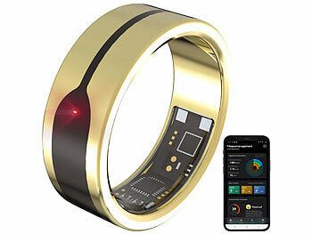 newgen medicals newgen medicals Fitnesstracker-Ring, Herzfrequenz- & SpO2-Anzeige, 2 mm, gold, Gr. 63 Elektroniktrade Switzerland