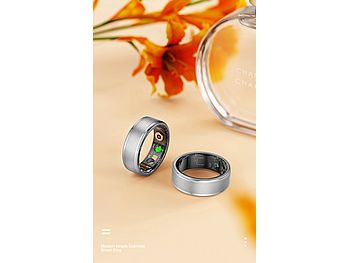 newgen medicals newgen medicals Fitnesstracker-Ring, Sp02, Herzfrequenz, Schlafanalyse, silber, Gr. 68 Elektroniktrade Switzerland