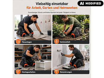 newgen medicals newgen medicals Gel-Knieschoner: 1 Paar Knieschoner mit komfortablem Gelkissen, grössenverstellbar elektroniktrade Switzerland