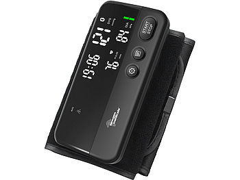 newgen medicals Oberarm-Blutdruckmessgerät, Bluetooth, App, bis 42 cm Oberarmumfang elektroniktrade Switzerland