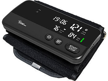 newgen medicals Oberarm-Blutdruckmessgerät, Bluetooth, App, bis 42 cm Oberarmumfang elektroniktrade Switzerland