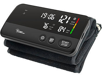 newgen medicals Oberarm-Blutdruckmessgerät, Bluetooth, App, bis 42 cm Oberarmumfang elektroniktrade Switzerland