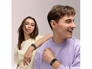 newgen medicals Smartes Fitnesstracker-Armband mit App, 150 mAh, bis 20 Tage, IP68 Elektroniktrade Switzerland