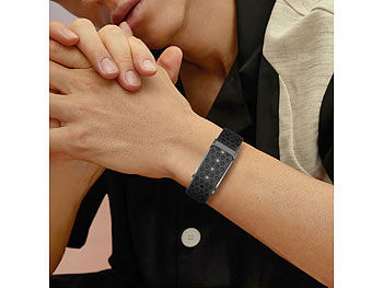newgen medicals Smartes Fitnesstracker-Armband mit App, 150 mAh, bis 20 Tage, IP68 Elektroniktrade Switzerland