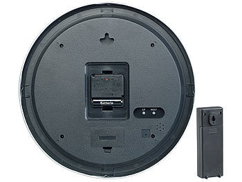 Wanduhr mit Wetterstation Thermometer