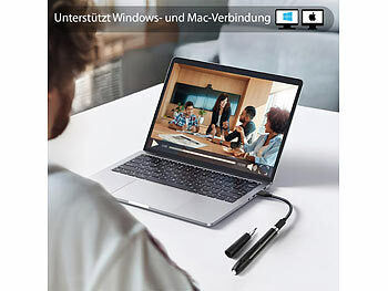 OctaCam Full-HD-Kugelschreiber-Videokamera, Tonaufnahme, Ein-Tasten-Bedienung Elektroniktrade Switzerland