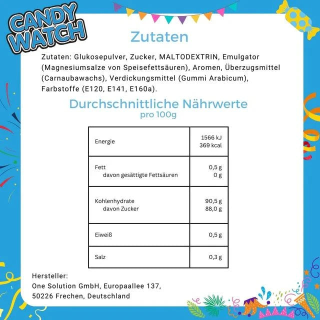 One Solution CANDY WATCH Traubenzucker Uhren 50 Stück / 1 Stück einzeln verpackt Elektroniktrade Switzerland
