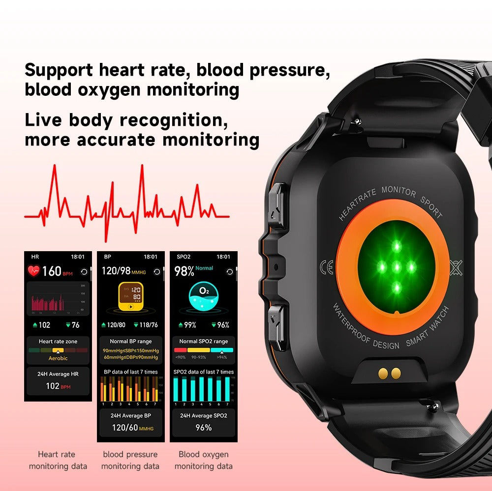 Oukitel Oukitel BT20 Robuste Outdoor-Uhr Für Herren, 5ATM Wasserdicht Elektroniktrade Switzerland