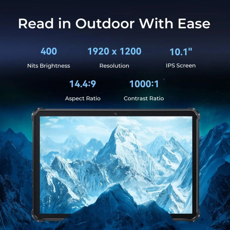 OUKITEL OUKITEL RT7 TITAN 4G Netzwerk IP68/IP69K Robustes Tablet, 10,1 Zoll Android 13 MediaTek MT8788 Octa Core Unterstützung Dual SIM, EU-Stecker, RT7 4G 8GB+256GB Elektroniktrade Switzerland