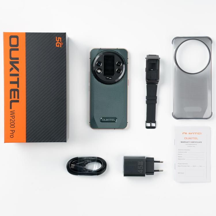 OUKITEL Oukitel WP200 Pro 5G Rugged Phone, 24GB+1TB, Screen Fingerprint, 6.7 inch Android 15.0 MTK Dimensity 8200 Octa-Core, NFC, OTG, Network: 5G Elektroniktrade Switzerland