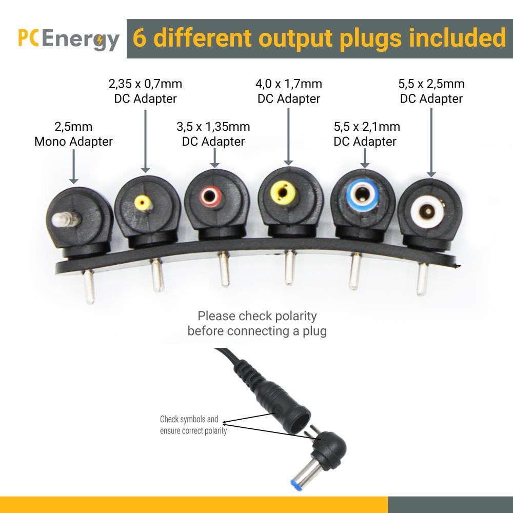 PCEnergy PCE600-UNI Universal Netzteil; 3-12V; 0,6A; 7,2W elektroniktrade Switzerland