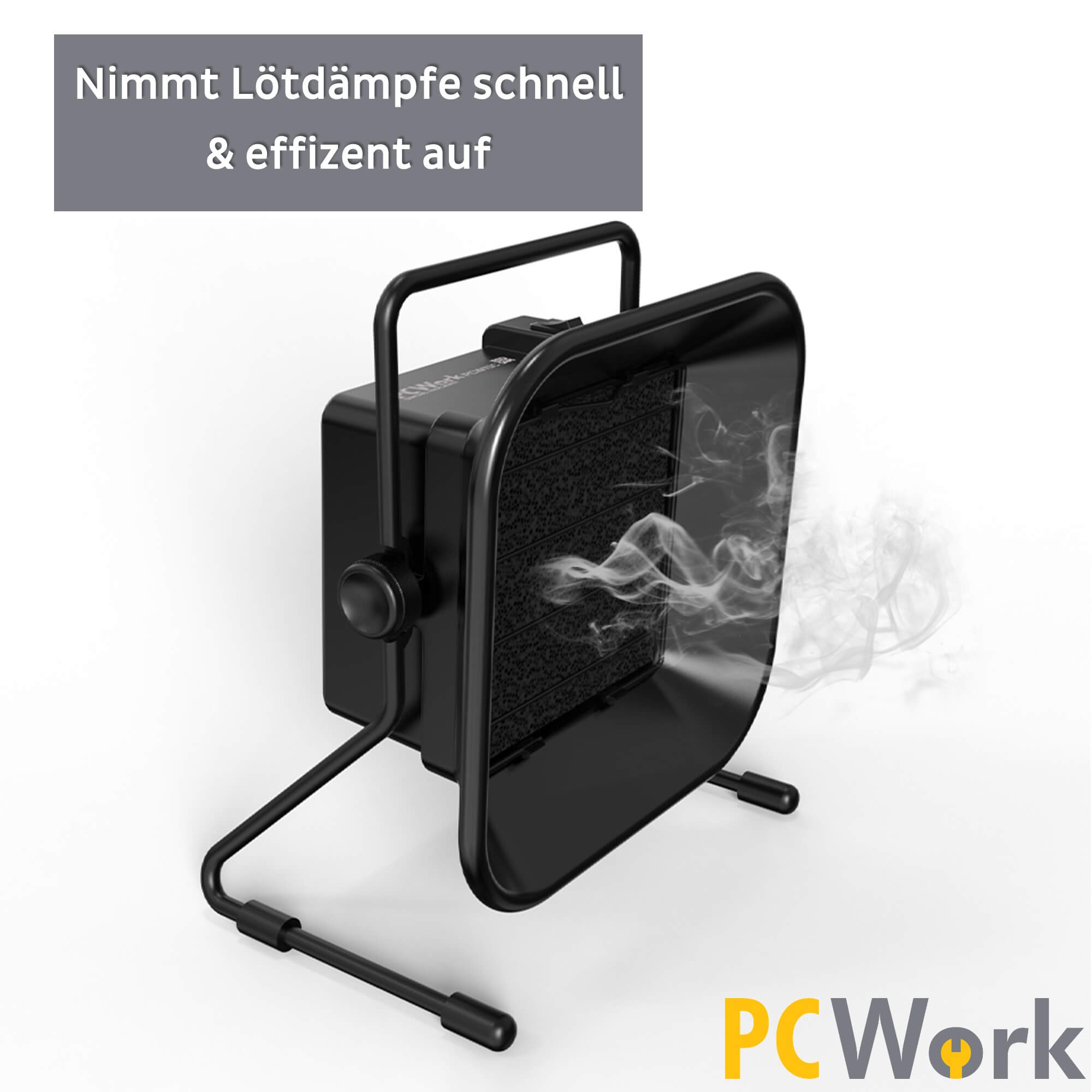 PCWork PCW10C Lötrauchabsaugung ESD-safe, Lötdampf-Absauger, Rauchabsauger, Aktivkohle Elektroniktrade Switzerland